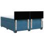 Preview: Boxspringbett mit Matratze Blau 180x200 cm Samt