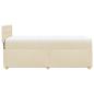 Preview: Boxspringbett mit Matratze Creme 90x190 cm Stoff