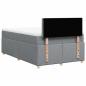 Preview: Boxspringbett mit Matratze Hellgrau 120x190 cm Stoff