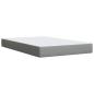 Preview: Boxspringbett mit Matratze Hellgrau 120x190 cm Stoff