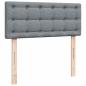 Preview: Boxspringbett mit Matratze Hellgrau 120x190 cm Stoff