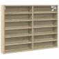 Preview: Vitrinenschrank Sonoma-Eiche 80x8,5x58 cm Holzwerkstoff