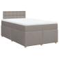 Preview: Boxspringbett mit Matratze Taupe 120x200 cm Stoff