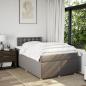 Preview: Boxspringbett mit Matratze Taupe 120x200 cm Stoff
