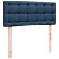 Preview: Boxspringbett mit Matratze Blau 120x200 cm Stoff