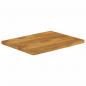 Preview: Tischplatte mit Baumkante 80x60x2,5 cm Massivholz Mango