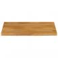 Preview: Tischplatte mit Baumkante 80x60x2,5 cm Massivholz Mango