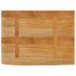 Preview: Tischplatte mit Baumkante 80x60x2,5 cm Massivholz Mango