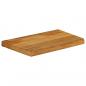 Preview: Tischplatte mit Baumkante 60x20x3,8 cm Massivholz Mango
