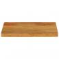 Preview: Tischplatte mit Baumkante 60x20x3,8 cm Massivholz Mango