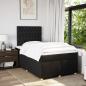 Preview: Boxspringbett mit Matratze Schwarz 120x200 cm Stoff
