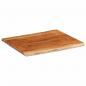 Preview: Tischplatte 90x80x3,8 cm Rechteckig Massivholz Akazie Baumkante