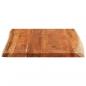 Preview: Tischplatte 90x80x3,8 cm Rechteckig Massivholz Akazie Baumkante