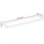 Preview: Tischplatte mit Baumkante 160x40x2,5 cm Raues Mango Massivholz