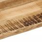 Preview: Tischplatte mit Baumkante 100x60x2,5 cm Raues Mango Massivholz