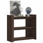Preview: ARDEBO.de - Konsolentisch Braun Eichen-Optik 100x35x90 cm Holzwerkstoff