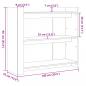 Preview: Konsolentisch Braun Eichen-Optik 100x35x90 cm Holzwerkstoff