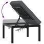 Preview: 5-tlg. Garten-Sofagarnitur mit Kissen Schwarz Aluminium