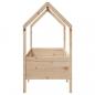Preview: Kinderbett Hausbett 70x140 cm Massivholz Kiefer