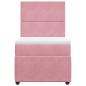 Preview: Boxspringbett mit Matratze Rosa 80x200 cm Samt
