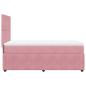 Preview: Boxspringbett mit Matratze Rosa 90x190 cm Samt