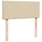 Preview: Boxspringbett mit Matratze Creme 120x200 cm Stoff