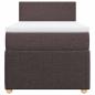 Preview: Boxspringbett mit Matratze Dunkelbraun 90x190 cm Stoff