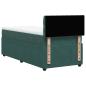 Preview: Boxspringbett mit Matratze Dunkelgrün 80x200 cm Samt