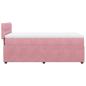 Preview: Boxspringbett mit Matratze Rosa 80x200 cm Samt