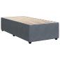 Preview: Boxspringbett mit Matratze Dunkelgrau 90x190 cm Samt