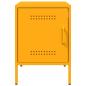 Preview: Nachttische 2 Stk. Senfgelb 36x39x50,5 cm Stahl