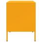 Preview: Nachttische 2 Stk. Senfgelb 36x39x50,5 cm Stahl