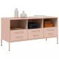 Preview: TV-Schrank Rosa 100,5x39x50,5 cm Stahl