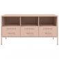 Preview: TV-Schrank Rosa 100,5x39x50,5 cm Stahl