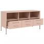 Preview: TV-Schrank Rosa 100,5x39x50,5 cm Stahl