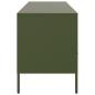 Preview: TV-Schrank Olivgrün 100,5x39x50,5 cm Stahl