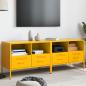 Preview: ARDEBO.de - TV-Schränke 2 Stk. Senfgelb 68x39x50,5 cm Stahl