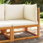 Preview: ARDEBO.de - Garten-Ecksofa mit Kissen Massivholz Akazie