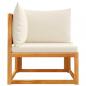 Preview: Garten-Ecksofa mit Kissen Massivholz Akazie