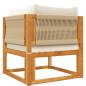 Preview: Garten-Ecksofa mit Kissen Massivholz Akazie
