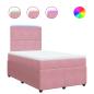 Preview: Boxspringbett mit Matratze Rosa 120x190 cm Samt