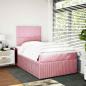 Preview: Boxspringbett mit Matratze Rosa 120x190 cm Samt