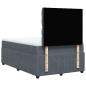 Preview: Boxspringbett mit Matratze Dunkelgrau 120x190 cm Samt