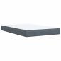 Preview: Boxspringbett mit Matratze Dunkelgrau 120x190 cm Samt