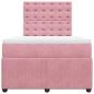 Preview: Boxspringbett mit Matratze Rosa 120x190 cm Samt