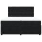Preview: Boxspringbett mit Matratze Schwarz 200x200 cm Samt