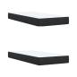 Preview: Boxspringbett mit Matratze Schwarz 200x200 cm Samt