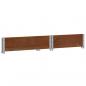 Preview: Pflanzkasten Braun 80x60 cm Massivholz Kiefer