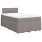 Preview: Boxspringbett mit Matratze Taupe 120x200 cm Stoff