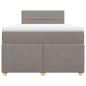 Preview: Boxspringbett mit Matratze Taupe 120x200 cm Stoff